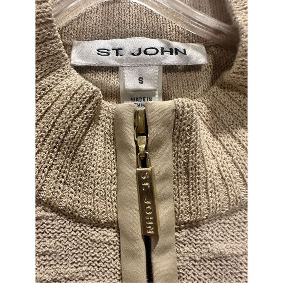Gorgeous St. John Birge Wool Blend Zipper Jacket, size Small - Picture 6 of 11